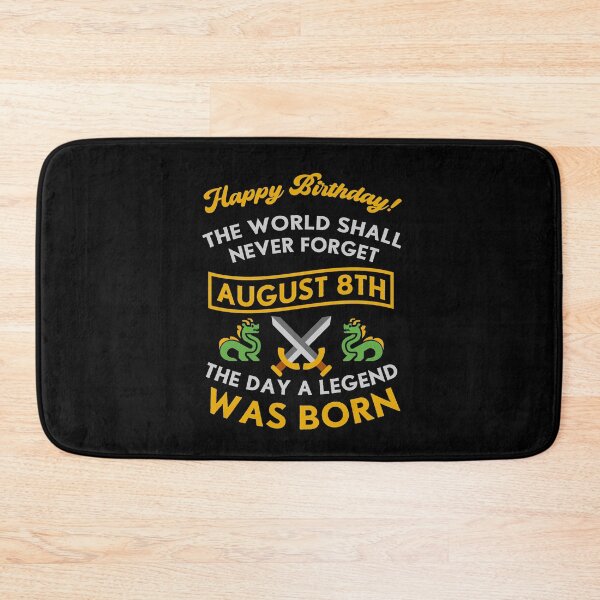 Item preview, August 8th The Day A Legend Was Born Dragons And Swords Design (Light) designed and sold by Graograman.