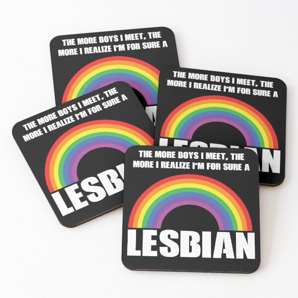 Item preview, The more Boys I meet LGBT equality Rainbow Lesbian  designed and sold by Rzelemenz.
