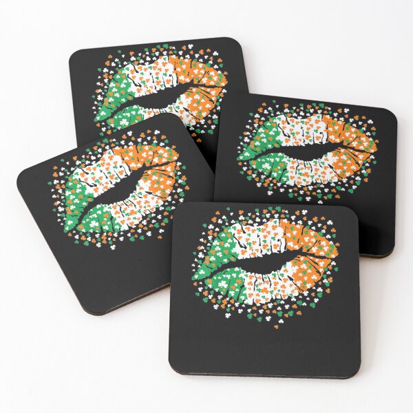 Item preview, Women's Fun Irish Flag Lips St Patricks Day Shamrock designed and sold by zpruby.