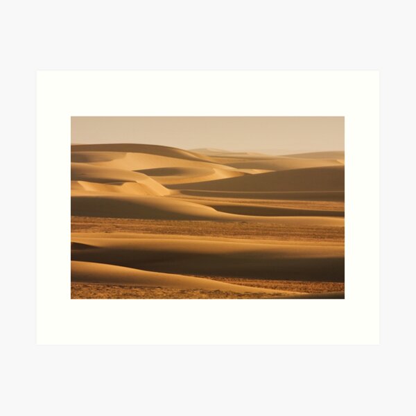 Sunswept sand along the Skeleton Coast Art Print
