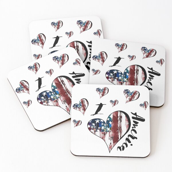 Item preview, I Love America/ Patriotic/ 4th Of July Design designed and sold by Designs By YL.