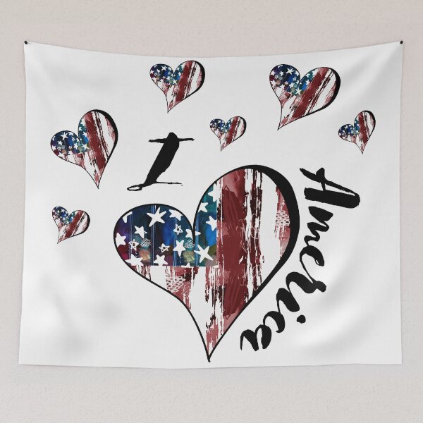 Item preview, I Love America/ Patriotic/ 4th Of July Design designed and sold by Designs By YL.