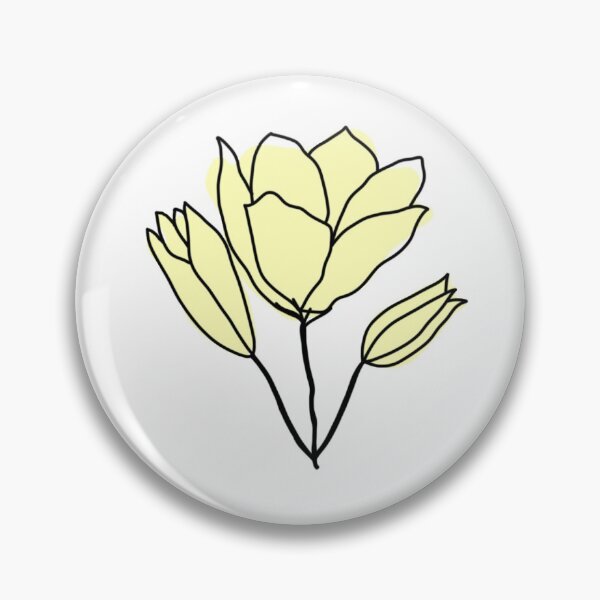 Item preview, Yellow Line Flowers designed and sold by Mandy Stokes.