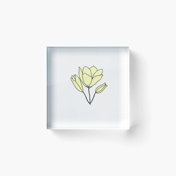 Item preview, Yellow Line Flowers designed and sold by Mandy Stokes.