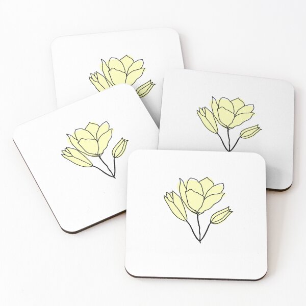 Item preview, Yellow Line Flowers designed and sold by Mandy Stokes.