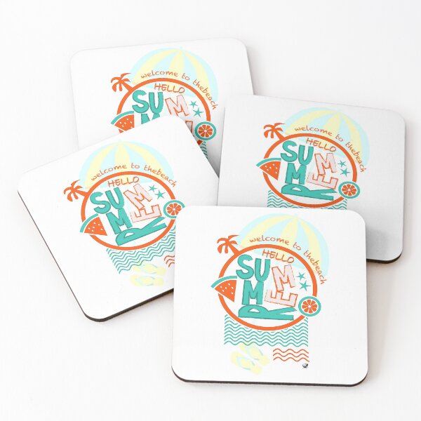Item preview, Circle illustration with inscription Hello Summer designed and sold by Alexandra Kueny.