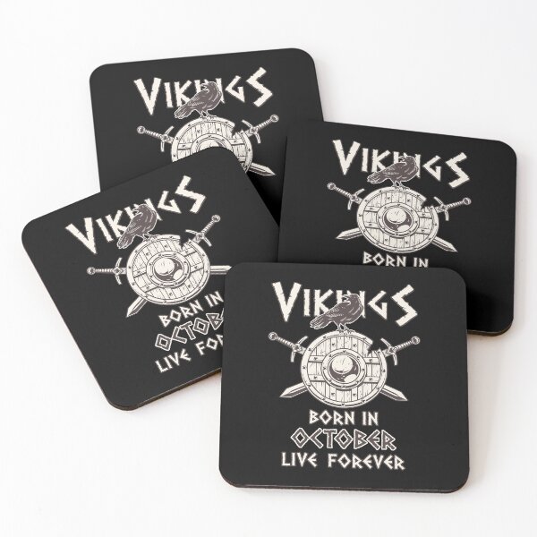 Item preview, Vikings Born In OCTOBER Live Forever designed and sold by anziehend.