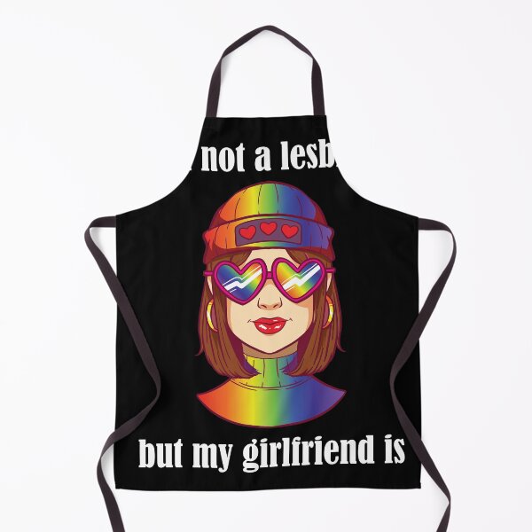 Item preview, I am not A Lesbian but my Girlfriend is Rainbow Lesbian designed and sold by Rzelemenz.