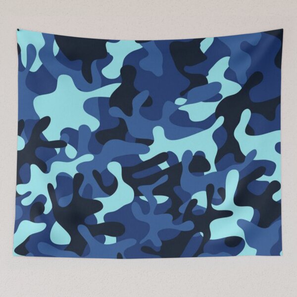 Item preview, Sapphire blue ocean camo pattern designed and sold by NexusArts.