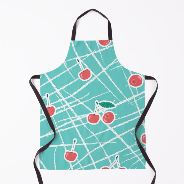 Item preview, Blue red white seamless patterns of cherries. Vector summer illustration designed and sold by essskina.