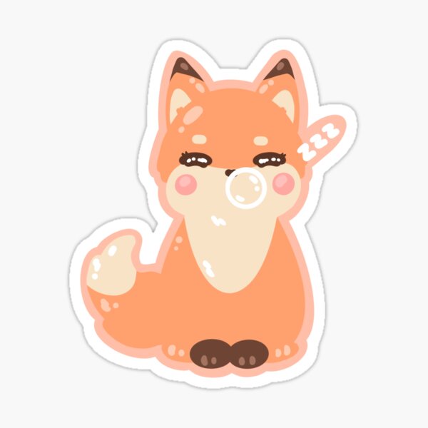 Item preview, Cute Sleepy Bubble Fox designed and sold by radishbuds.