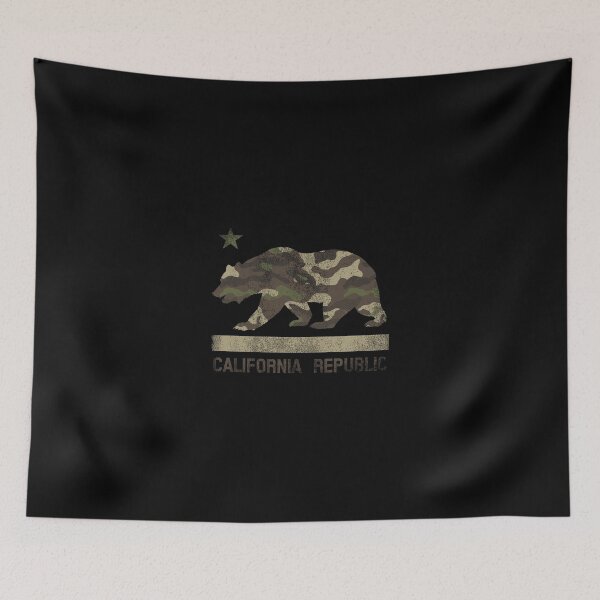 Item preview, Camouflage California Republic Flag Bear Star Cali La Tshirt designed and sold by arlinasdua.