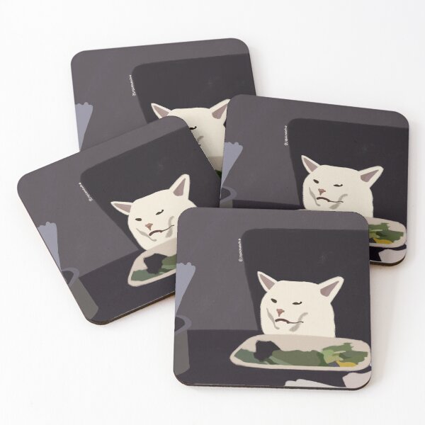 Item preview, Angry Salad Cat Meme designed and sold by SabrinaGold.