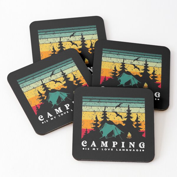 Item preview, Camping Is My Love Language - Funny Camping Hiking Quotes For Camping Hiking Lover for Dad Camper Gift Idea, designed and sold by hattem.