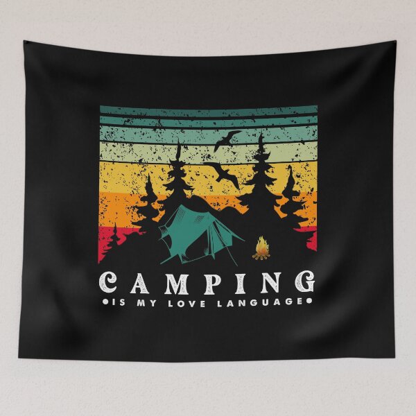 Item preview, Camping Is My Love Language - Funny Camping Hiking Quotes For Camping Hiking Lover for Dad Camper Gift Idea, designed and sold by hattem.