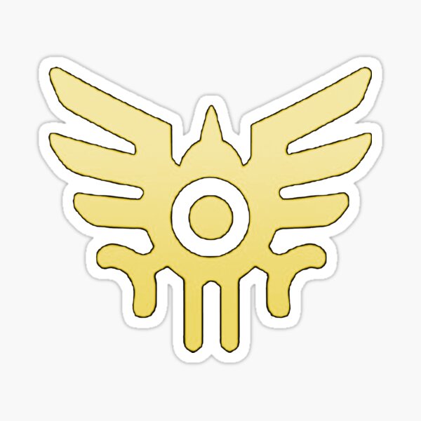 Marque d'Eldrick (Dragon Quest) Or Sticker
