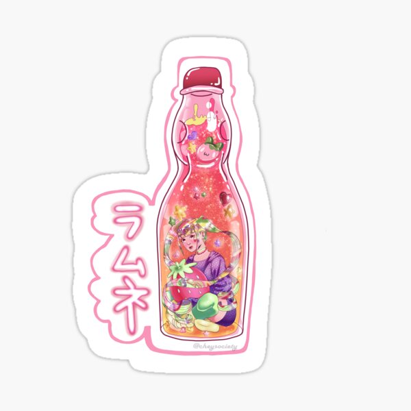 Four cute japanese soda drinks Sticker for Sale by Science-nerd