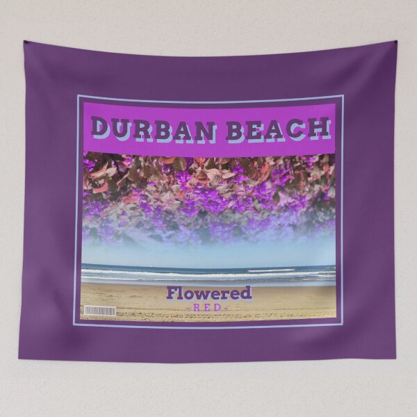 Item preview, Durban beach flowered red retro  designed and sold by Weather gifts .