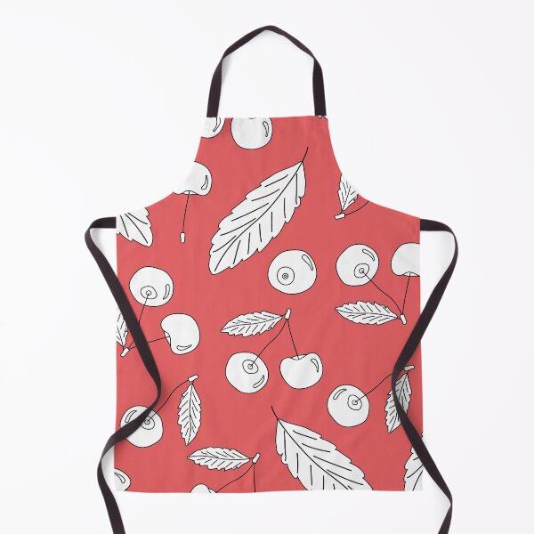 Item preview, Red Black white vector outline doodle cartoon seamless pattern of cherry isolated set. Hand drawn design illustration, pencil effect designed and sold by essskina.