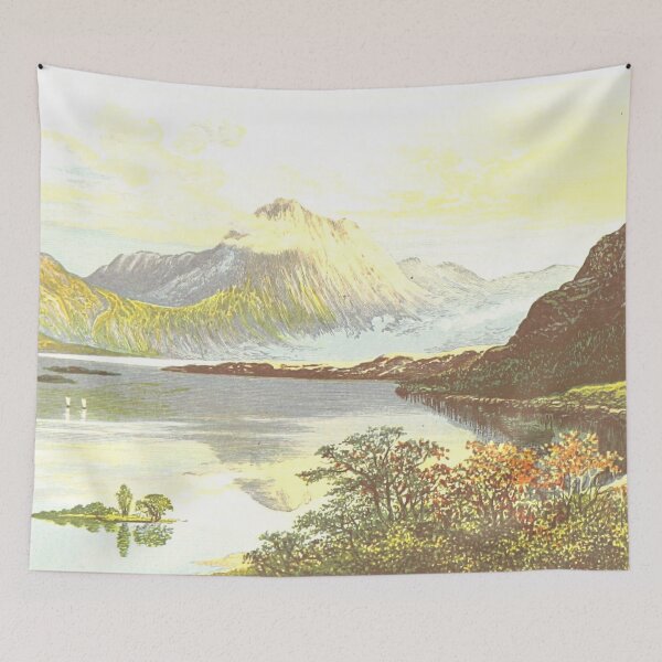 Item preview, Vintage Illustration of Loch Maree, Scotland designed and sold by yourscotland.
