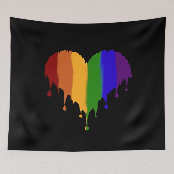 Item preview, Corazón que gotea del arco iris designed and sold by HometownMerch.