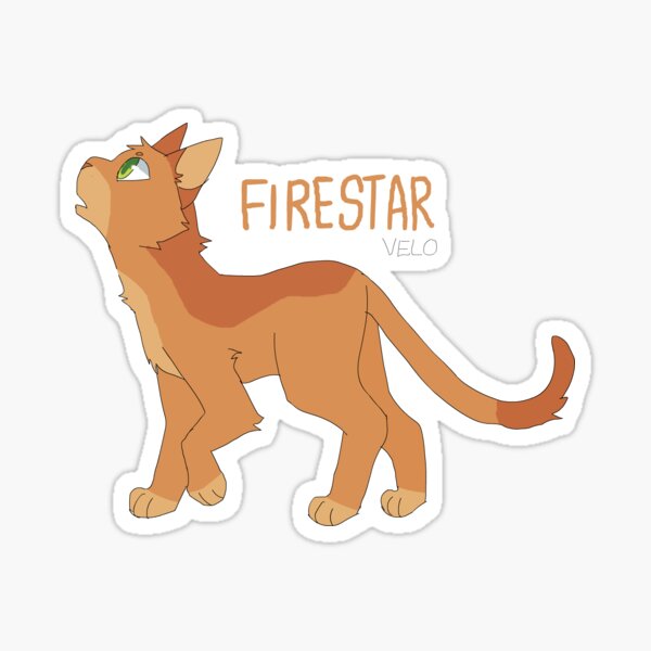 Cute Warrior Cats Sticker Set Bluestar Fireheart 