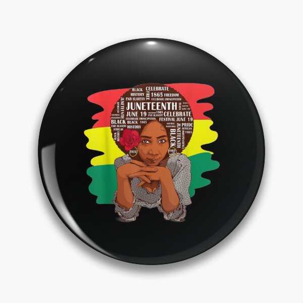 Item preview, June Nth Strong Black Woman Afro Word Art Hair Melanin designed and sold by zpruby.