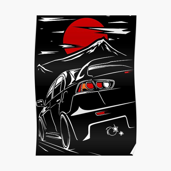 Mitsubishi Lancer Evo X Poster
