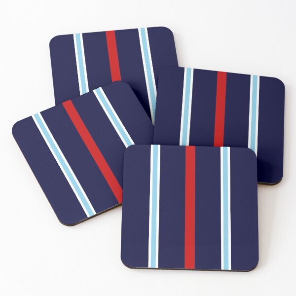Item preview, Navy Blue Red White And Sky Blue Stripes designed and sold by rewstudio.