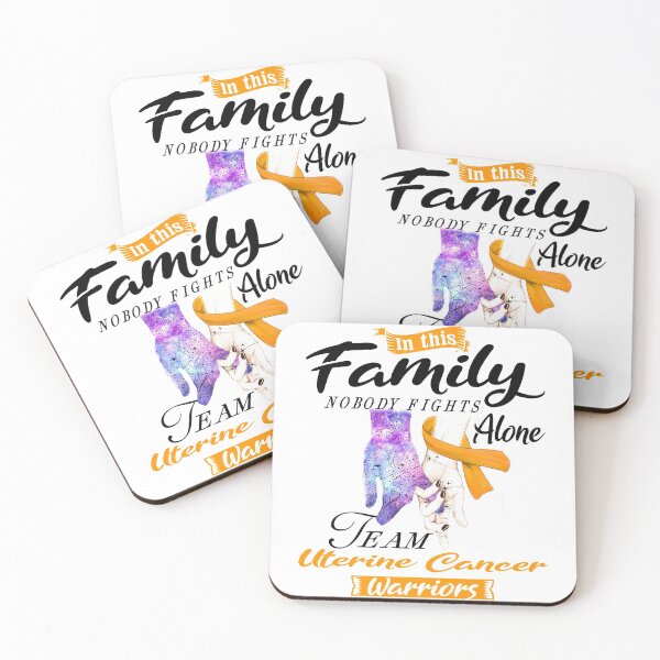 Item preview, In This Family No One Fights Alone Team Uterine Cancer Warrior designed and sold by deputylove.