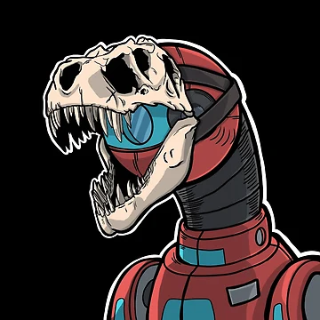 Artwork thumbnail, Robo Dinosaur by Richardson Designs YYC