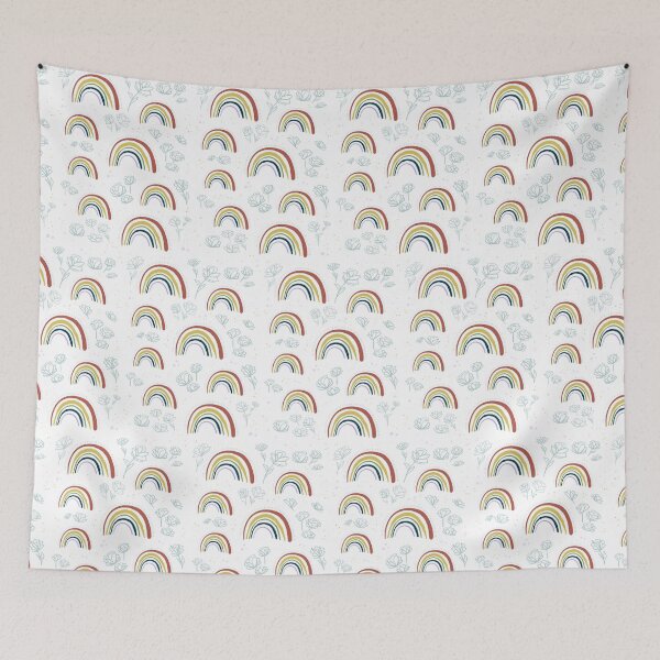 Item preview, Rainbow illustration pattern designed and sold by tessakatecreate.