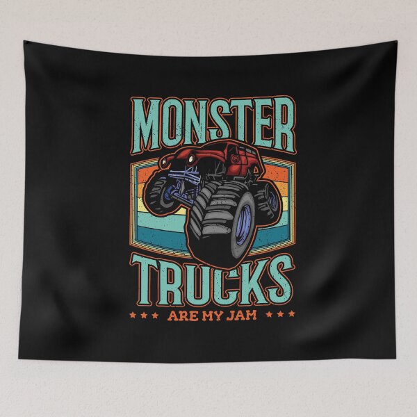 Item preview, Monster Truck are my Jam Vintage Trucker designed and sold by Hananiah Merch.
