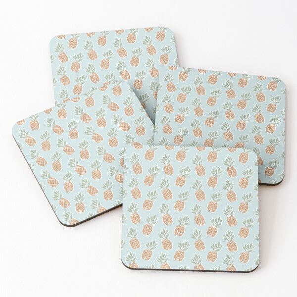 Item preview, Pineapples (light blue) designed and sold by Leah K.
