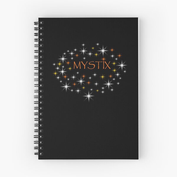 Artikelvorschau, Mystix Markensterne Design Orange auf Schwarz entworfen und verkauft von MystixJack.
