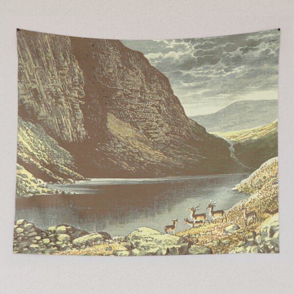 Item preview, Vintage Illustration of Dhu Loch – Loch-na-Gar, Scotland designed and sold by yourscotland.