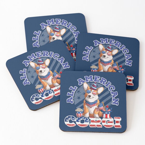 Item preview, All American Corgi - Funny and Cute Dog 4th of July designed and sold by Nfty-Planet01.