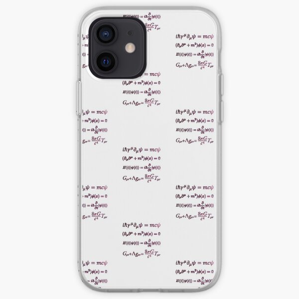 Theoretical physics equations Sticker pack iPhone Soft Case