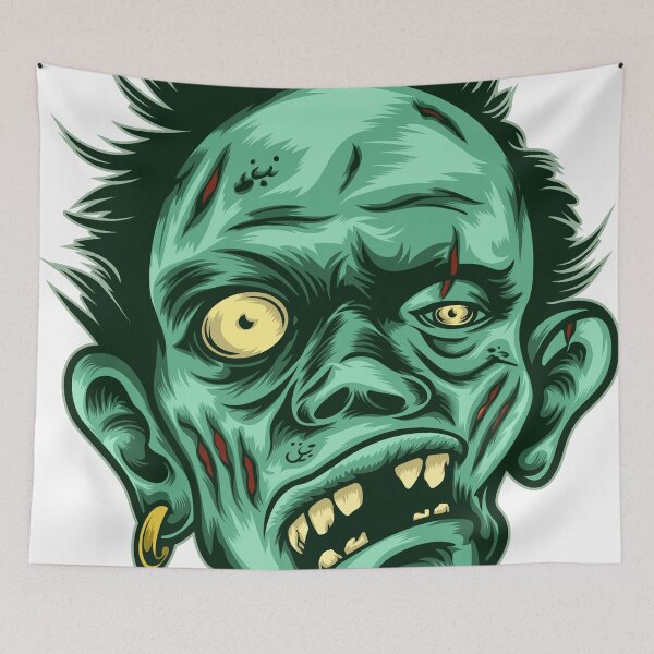 Item preview, Doodle Monster Zombie Head Shirt designed and sold by YSNbr.
