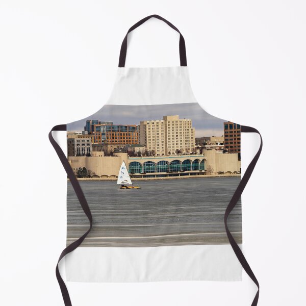 Item preview, Ice boat and Monona Terrace - Madison - Wisconsin designed and sold by StevenRalserPhoto.