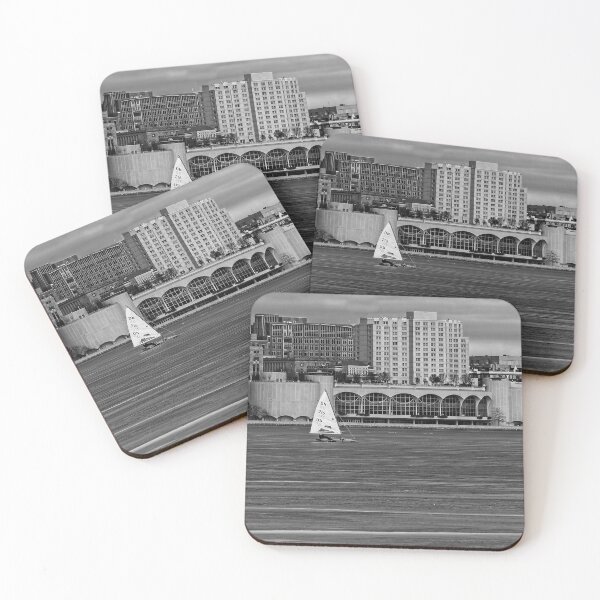 Item preview, Ice boat and Monona Terrace - Madison - Wisconsin 2 designed and sold by StevenRalserPhoto.