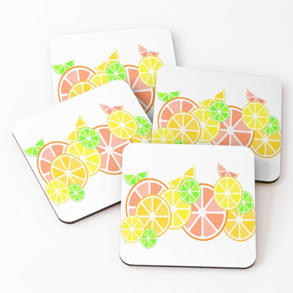 Item preview, Citrus Love, abstract fruit geometric pattern designed and sold by MayGreenAbgrall.