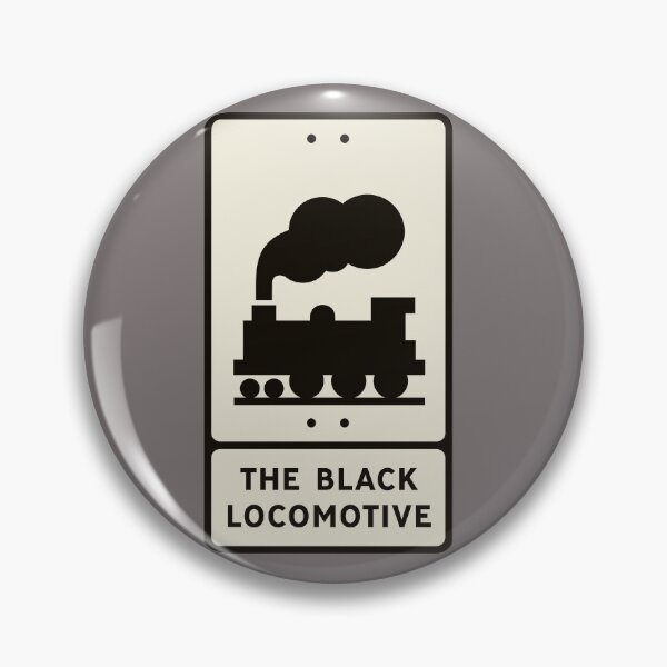 Item preview, The Black Locomotive — Black Locomotive Road Sign designed and sold by Rian Hughes.