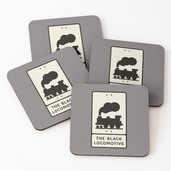Item preview, The Black Locomotive — Black Locomotive Road Sign designed and sold by Rian Hughes.