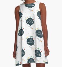Pequeño astronauta A-Line Dress