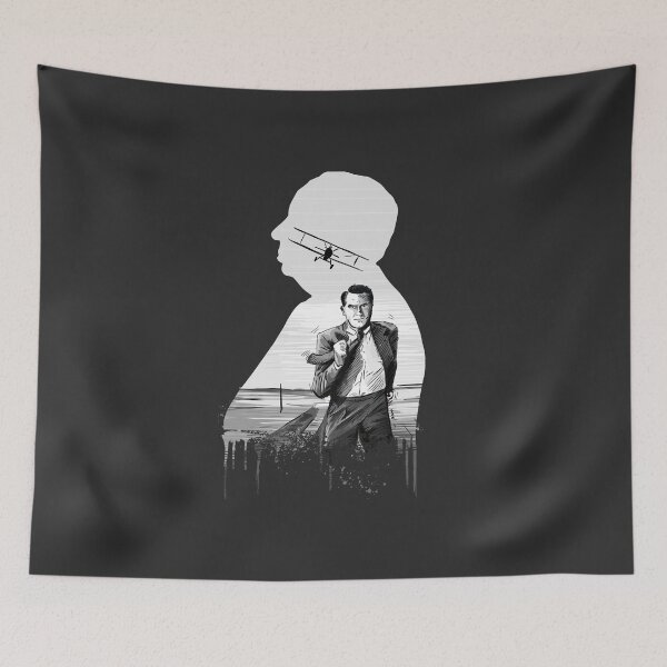 Item preview, North by Northwest Silhouette Illustration designed and sold by burrotees.