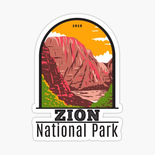 Vista previa del artículo con la obra «Parque Nacional Zion Utah», diseñado y vendido por KrisSidDesigns.
