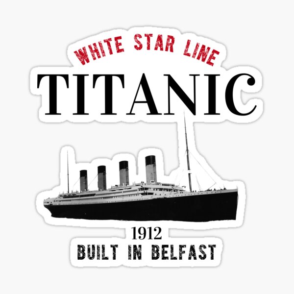 1910s White Star Line Luggage Decal Sticker Titanic Vtg