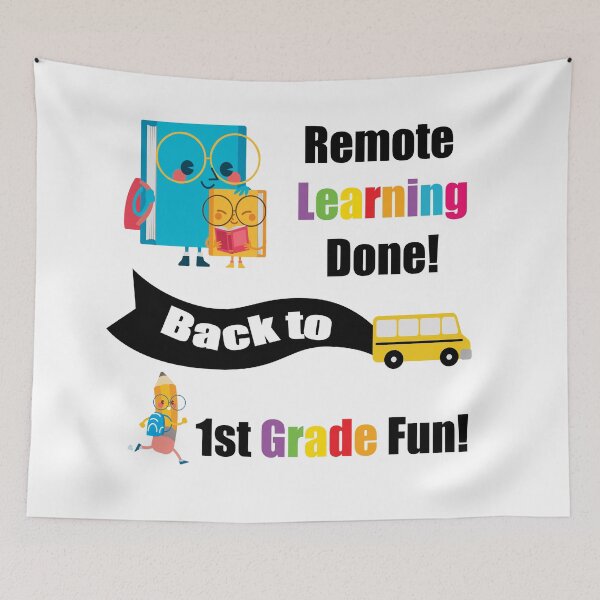 Item preview, Remote Learning Done! Back to School and 1st Grade Classroom Fun! designed and sold by SmokeyRidge.
