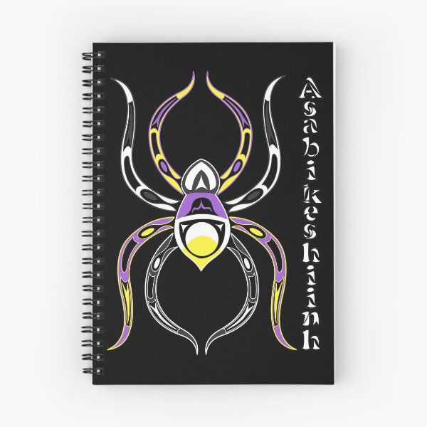 Item preview, Asabikeshiinh (spider) Non-Binary Pride designed and sold by KendraHowland.